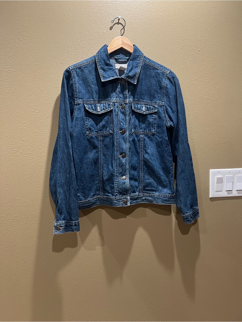 Cherokee Women's Dark Blue Denim Jacket size medium
